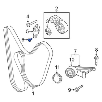 Porsche OE - Belt Tensioner Bolt
