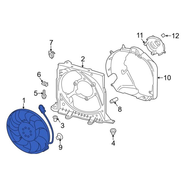 Engine Cooling Fan Motor