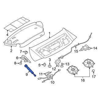 Porsche OE - Trunk Lid Lift Support
