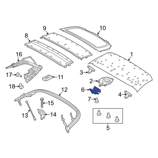 Convertible Top Lock Pad