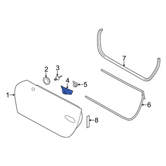 Porsche OE - Right Door Interior Trim Panel Bracket