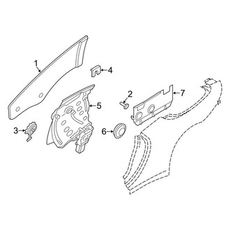 Porsche OE - Quarter Panel - Glass (Convertible)