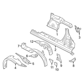 Porsche OE - Quarter Panel - Inner Structure (Carrera Convertible)