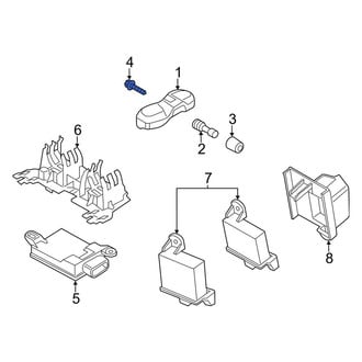 Porsche OE - Tire Pressure Monitoring System (TPMS) Sensor Screw