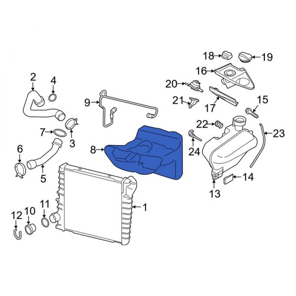 Radiator Support Air Duct