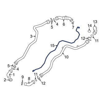 Porsche OE - Engine Coolant Overflow Hose