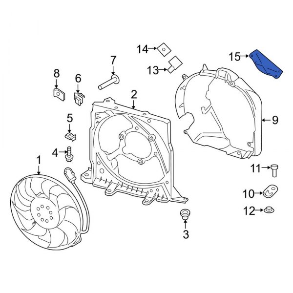 Engine Cooling Fan Shroud Cap