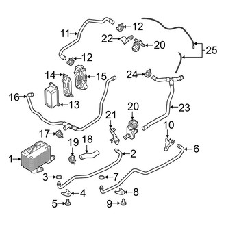 Porsche OE - Cooling - Trans Oil Cooler Lines (Turbo / Turbo S 991 Body Code Automatic Dual Clutch Tr)