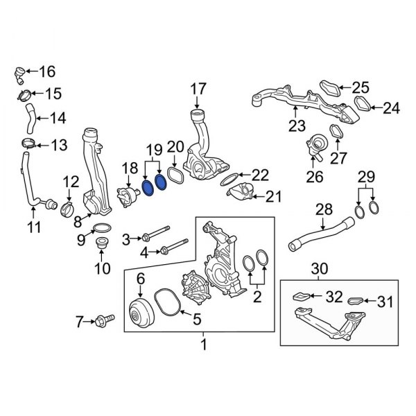 Engine Coolant Thermostat Gasket