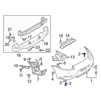 Porsche OE - Front Floor Pan Splash Shield Screw