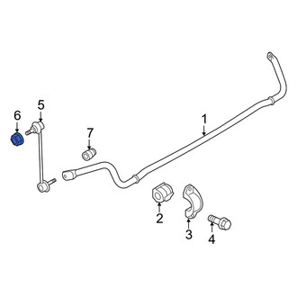 Porsche OE - Front Suspension Stabilizer Bar Link Nut