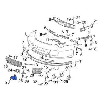 Porsche OE - Front Left Bumper Trim