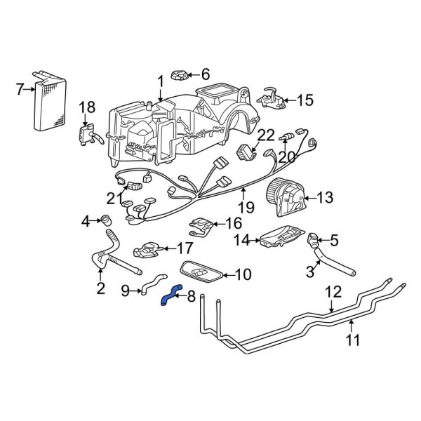 HVAC Heater Hose