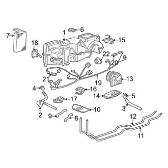 Porsche OE - Air Conditioner & Heater - Evaporator & Heater Components (996t Body Code)