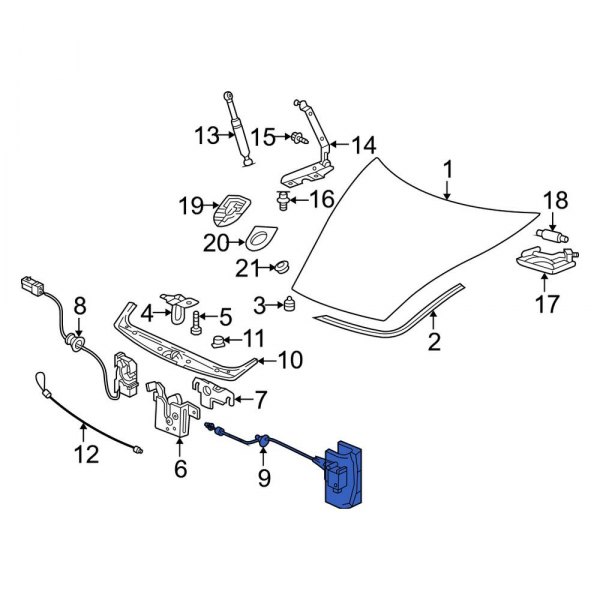 Hood Release Cable