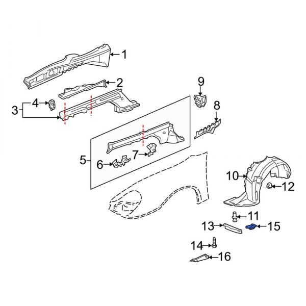 Fender Liner Nut