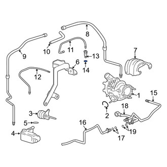 Porsche OE - Turbocharger Oil Line O-Ring