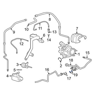 Porsche OE - Turbocharger Oil Line O-Ring