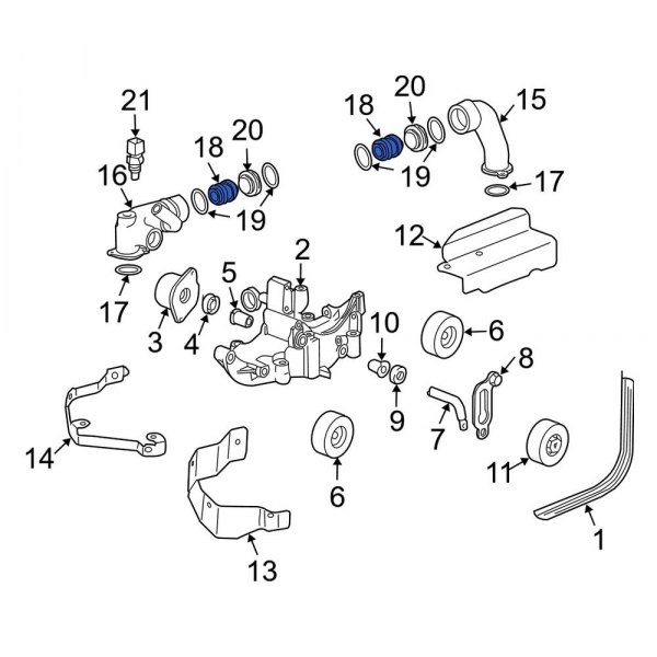 Engine Coolant Pipe Adapter