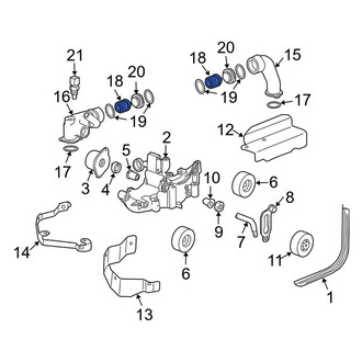 Porsche OE - Engine Coolant Pipe Adapter