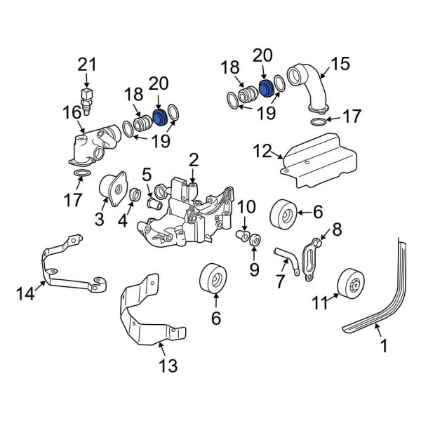 Engine Coolant Pipe Seal