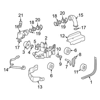 Porsche OE - Cooling - Belts & Pulleys (996t Body Code)