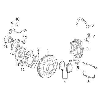 Porsche OE - Front Suspension - Brake Components (996t Body Code)