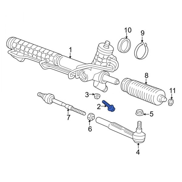 Porsche OE 90037810001 Front Rack and Pinion Mount