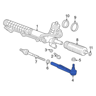 Porsche OE - Inner Steering Tie Rod End