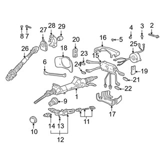 Porsche OE - Steering Column Assembly (996t Body Code)
