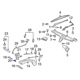 Porsche OE - Washer Fluid Level Sensor Gasket