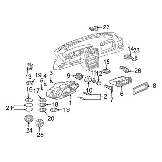 Porsche OE - Instrument Panel - Cluster & Switches (996t Body Code)