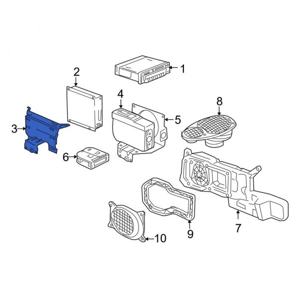 Radio Amplifier Bracket