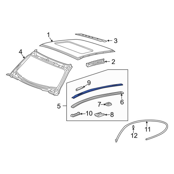 Roof Panel Weatherstrip