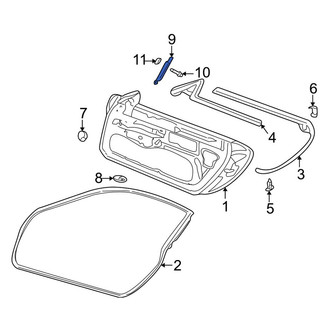 Porsche OE - Front Left Window Channel