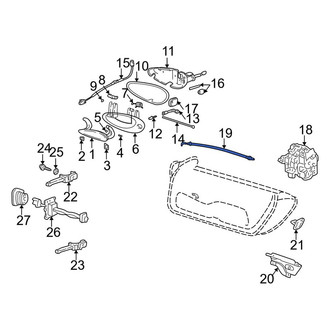 Porsche OE - Front Door Latch Cable