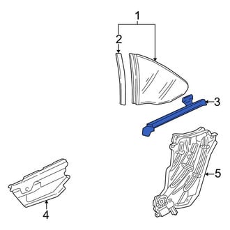 Porsche OE - Rear Left Outer Quarter Panel Molding