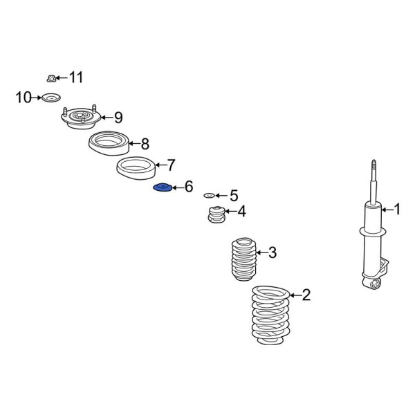 Suspension Strut Mount Washer