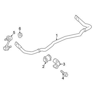 Porsche OE - Rear Suspension - Stabilizer Bar & Components (996t Body Code AWD)