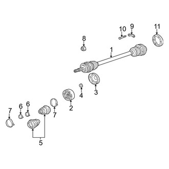 Porsche OE - Rear Suspension - Drive Axles (996t Body Code)