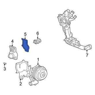 Porsche OE - Engine Coolant Thermostat Housing Gasket