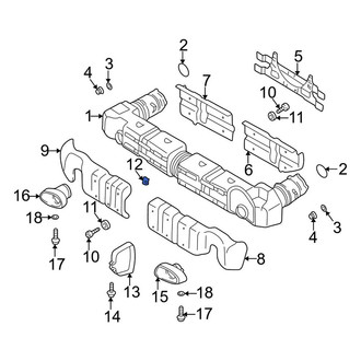 Porsche OE - Exhaust Pipe Nut