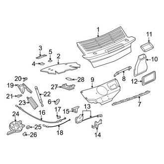 Porsche OE - Engine Lid - Lid & Components (996t Body Code)