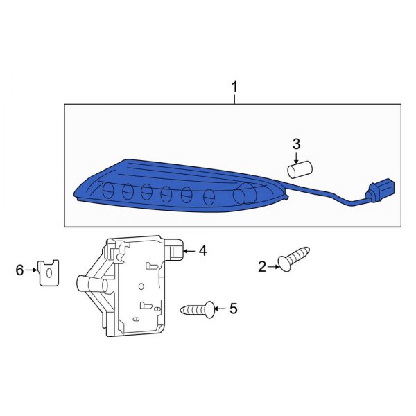 Porsche OE 99763109203 Front Right Parking Light Assembly