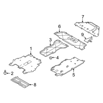 Porsche OE - Front Structural Components - Splash Shields (Turbo / Turbo S)