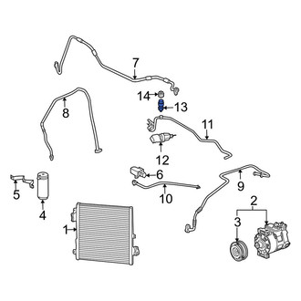 Porsche OE - A/C High Side Charging Adapter