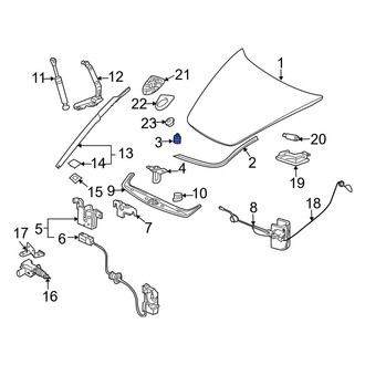 Porsche OE - Front Hood Stop Buffer