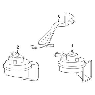 Porsche OE - Electrical - Horn (Turbo / Turbo S)