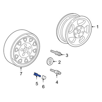 Porsche OE - Tire Valve Stem