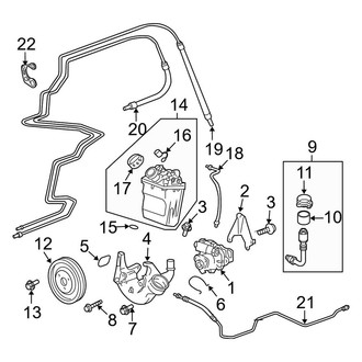 Porsche OE - Steering Gear & Linkage - Pump & Hoses (Turbo)
